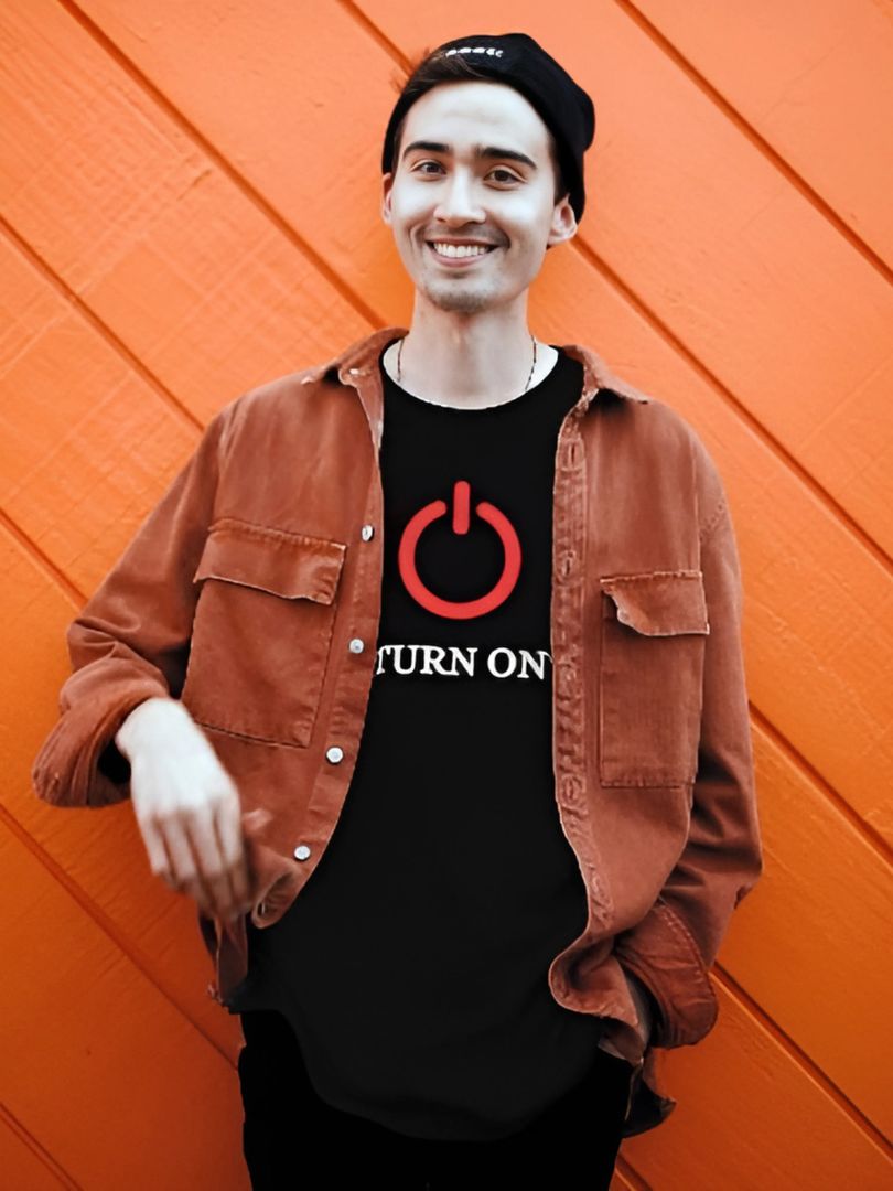 Turn On | Half Sleeve T-Shirt | 001TS