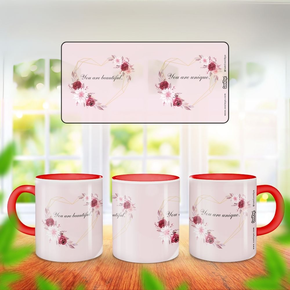 004 - You are Beautiful, You are Unique - Coffee Mug
