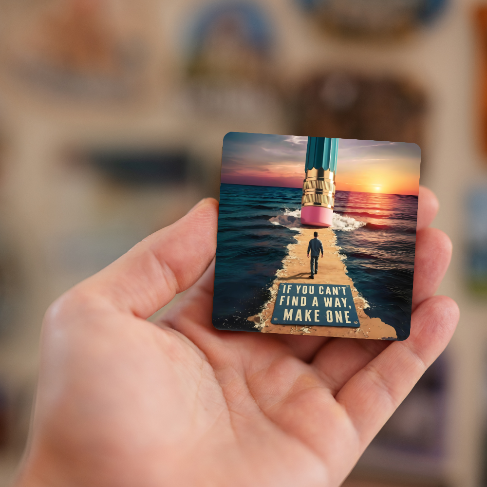 If you cant fine a way make one | Fridge Magnet | 058FM