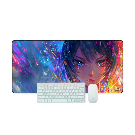 Neon Girl | Desk Mat | 092DM